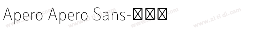 Apero Apero Sans字体转换